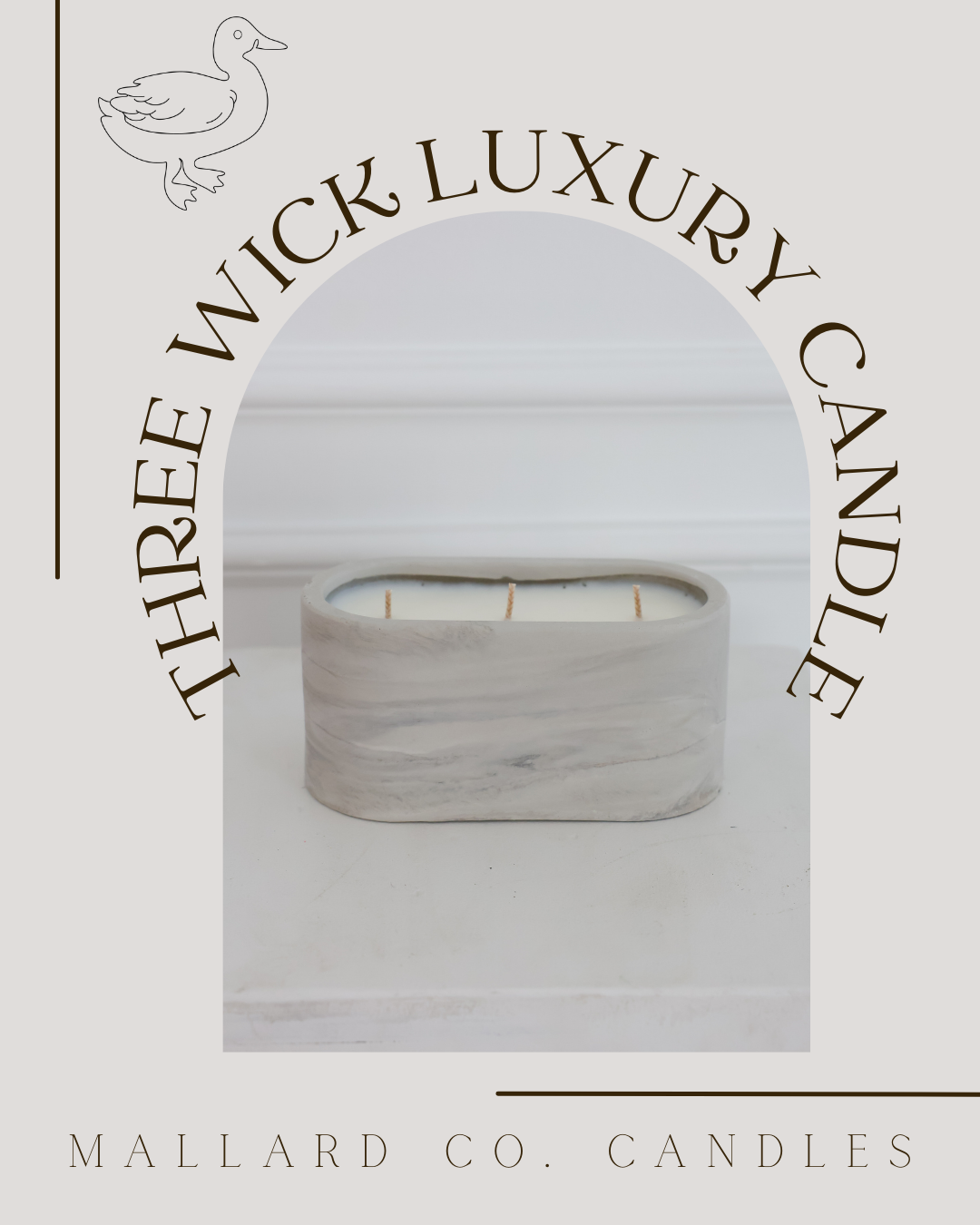Triple-Wick Luxury Candle